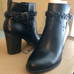 Short black heeled boots